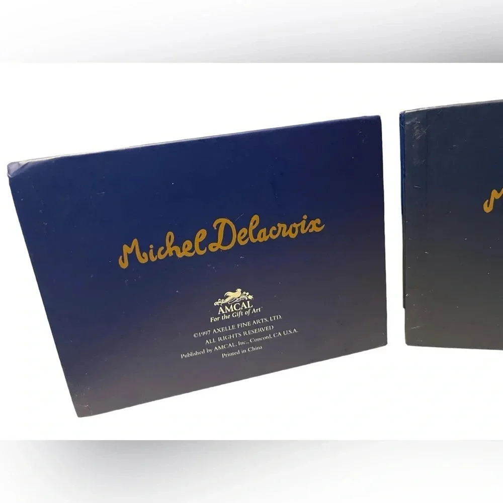 New Michel Delacroix Blank Cards/Stationary Cards With Envelopes Two Box…